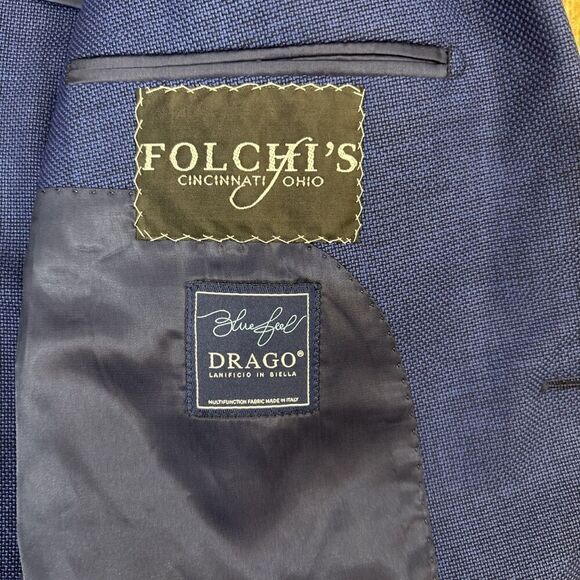 Baroni Blazer Max Davoli Drago Wool Made In Italy Size 44S - Picture 10 of 11